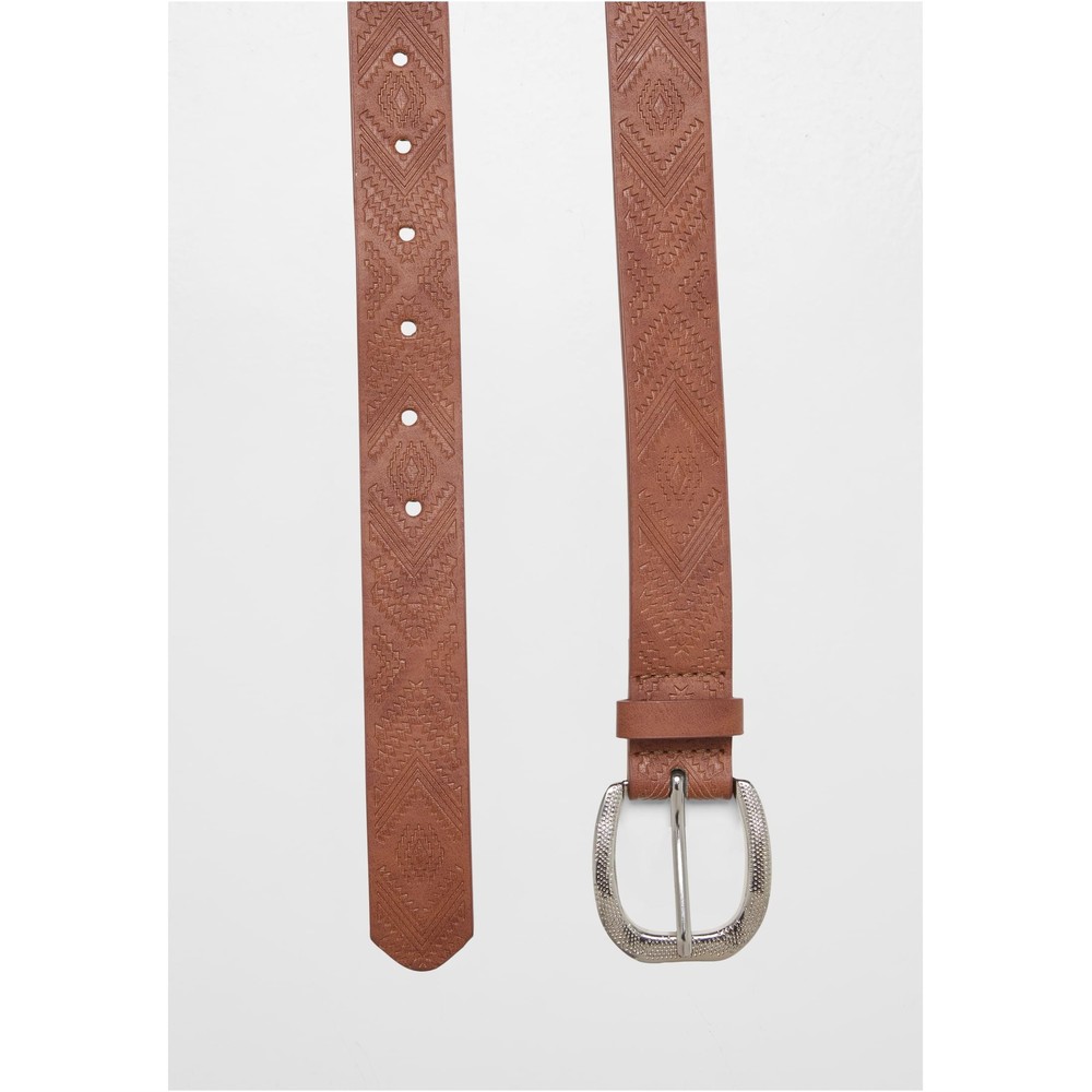 Urban Classics - Leather Imitation Punched Pattern Belt - Brown